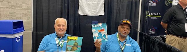 RVP2 Larry Walton and Dr. Gary Roundtree Sr. at recruiting for NARFE at the DAV Nation Conventions 2023 and 2024